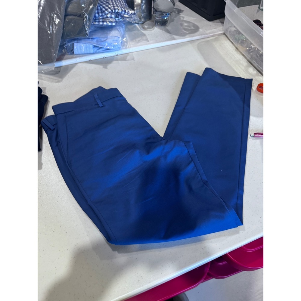 Banana Republic Mens Slim Fit Chinos Cobalt Blue Stretch Cotton Pants 2A15